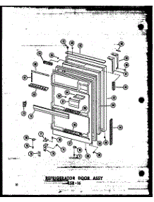 05 - Ref Door Assy Esr-16 parts for Amana Refrigerator ESR-16-A / P6030302W A from AppliancePartsPros.com