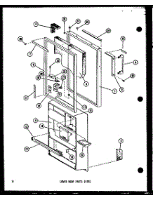 03 - Lower Door Parts (Esr) parts for Amana Refrigerator ESR16B-G / P6030379W G from AppliancePartsPros.com