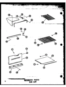 03 - Interior Parts Esr-16W parts for Amana Refrigerator ESR-16W / P6030304W from AppliancePartsPros.com