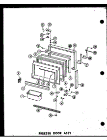 02 - Fz Door Assy Esr-16W parts for Amana Refrigerator ESR-16W-A / P6030351W A from AppliancePartsPros.com