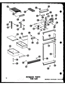 04 - Interior Parts Esr-16W parts for Amana Refrigerator ESR-16W-C / P6030322W C from AppliancePartsPros.com