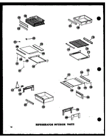 12 - Ref Interior Parts parts for Amana Refrigerator ESR17N-AG / P6035038W G from AppliancePartsPros.com