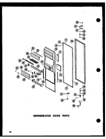 18 - Ref Door Parts parts for Amana Refrigerator ESR22N / P6023010W from AppliancePartsPros.com