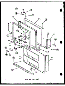 04 - Upper Door Parts (Esr) parts for Amana Refrigerator ESR512A-L / P6030348W L from AppliancePartsPros.com