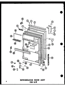 06 - Ref Door Assy parts for Amana Refrigerator ESRC316B / P7350001W from AppliancePartsPros.com