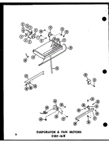 02 - Evap & Fan Motors parts for Amana Refrigerator ESRC316B-A / P7350001W A from AppliancePartsPros.com
