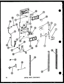 02 - Control Parts (Esrf / Esrfc) parts for Amana Refrigerator ESRF16B-A / P6030368W A from AppliancePartsPros.com