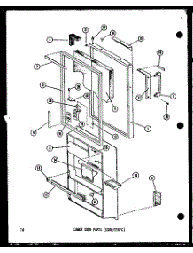04 - Lower Door Parts (Esrf / Esrfc) parts for Amana Refrigerator ESRF16B-A / P6030368W A from AppliancePartsPros.com