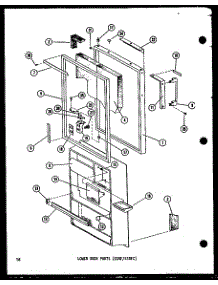 04 - Lower Door Parts parts for Amana Refrigerator ESRF16B-G / P6030383W G from AppliancePartsPros.com