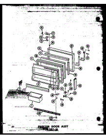 03 - Fz Door Assy Esrf-16 parts for Amana Refrigerator ESRF16-C / P3030303W C from AppliancePartsPros.com