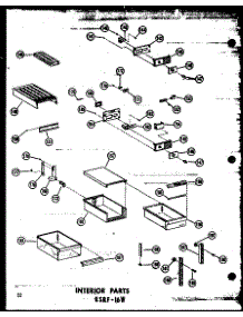 05 - Interior Parts Esrf-16W parts for Amana Refrigerator ESRF-16W-A / P6030305W A from AppliancePartsPros.com