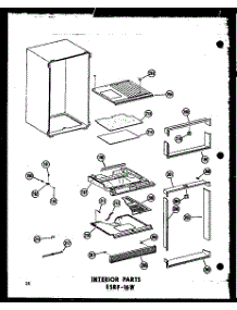 06 - Interior Parts Esrf-16W parts for Amana Refrigerator ESRF-16W-A / P6030323W A from AppliancePartsPros.com