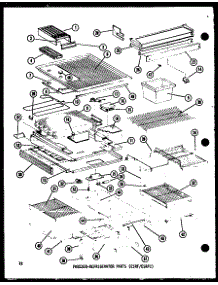 03 - Fz-Ref Parts (Esrf / Esrfc) parts for Amana Refrigerator ESRFC14A-A / P6030369W A from AppliancePartsPros.com