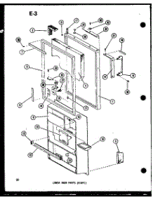 04 - Lower Door Parts (Esrfc) parts for Amana Refrigerator ESRFC14E-L / P7464512W L from AppliancePartsPros.com