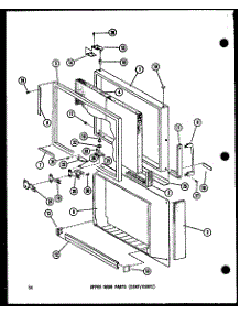 05 - Upper Door Parts (Esrf / Esrfc) parts for Amana Refrigerator ESRFC514C / P7395301W from AppliancePartsPros.com