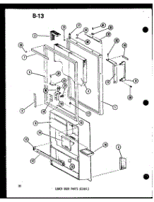 04 - Lower Door Parts (Esrfc) parts for Amana Refrigerator ESRFC514DL / P7464505W L from AppliancePartsPros.com