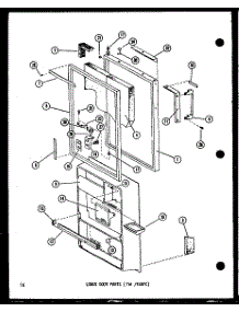 04 - Lower Door Parts (Tm / Esrfc) parts for Amana Refrigerator ESRFC516D / P7395312W from AppliancePartsPros.com