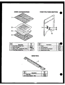 05 - Oven Acs / High Voltage Section / Mini Rail parts for Amana Range ESS306-2D / ESS30602D from AppliancePartsPros.com