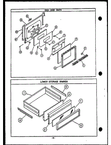 04 - Oven Door Parts parts for Amana Range ESS307 from AppliancePartsPros.com