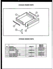 06 - Storage Drawer Parts parts for Amana Range ESS341-OF / ESS3410OF from AppliancePartsPros.com
