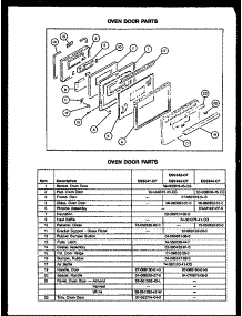 04 - Oven Door Parts parts for Amana Range ESS343-OF / ESS3430OF from AppliancePartsPros.com