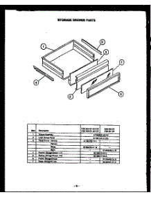 06 - Storage Drawer Parts parts for Amana Range ESS357-OF / ESS3570OF from AppliancePartsPros.com