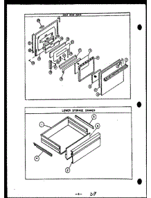 03 - Oven Door Parts parts for Amana Range ESS394 from AppliancePartsPros.com