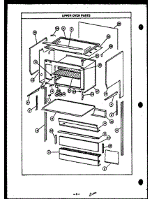 08 - Upper Oven Parts parts for Amana Range ESS394 from AppliancePartsPros.com