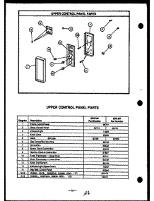 05 - Upper Control Panel Parts parts for Amana Range ESS397 from AppliancePartsPros.com