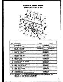03 - Control Panel Parts parts for Amana Range EST308 from AppliancePartsPros.com