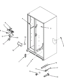 06 - Evap Fan Assy. / Crisp Light / Waterfilter parts for Maytag Refrigerator MCD2257HEQ from AppliancePartsPros.com
