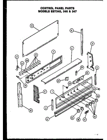 03 - Control Panel Parts parts for Amana Range EST346 from AppliancePartsPros.com
