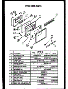 05 - Oven Door Parts parts for Amana Range EST347 from AppliancePartsPros.com