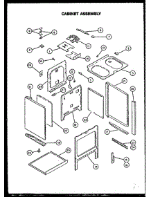 02 - Cabinet Assy parts for Amana Range EST380 from AppliancePartsPros.com
