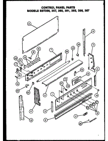 03 - Control Panel Parts parts for Amana Range EST386 from AppliancePartsPros.com