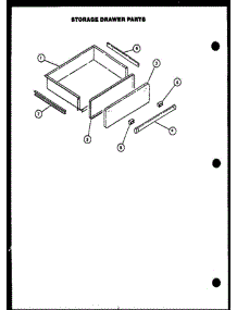 05 - Storage Drawer Parts parts for Amana Range EST399 from AppliancePartsPros.com