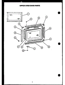 06 - Upper Oven Door Parts parts for Amana Range EST399 from AppliancePartsPros.com