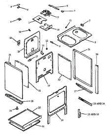 05 - Oven Cabinet Assy parts for Amana Range EST3992L / P1132643N L from AppliancePartsPros.com