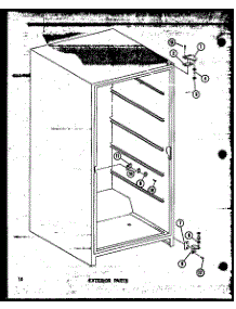 03 - Exterior Parts parts for Amana Freezer ESU13B-A / P6034546W A from AppliancePartsPros.com