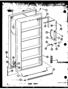 02 - Door Parts parts for Amana Freezer ESU17B-G / P6034548W G from AppliancePartsPros.com