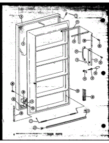 02 - Door Parts parts for Amana Freezer ESU17C-C / P6034560W C from AppliancePartsPros.com