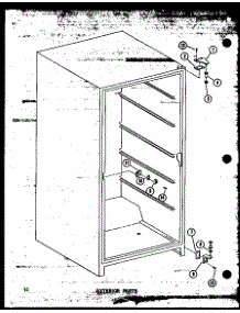 03 - Exterior Parts parts for Amana Freezer ESU17C-G / P6034560W G from AppliancePartsPros.com