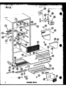 04 - Interior Parts parts for Amana Freezer ESUF14C / P6034561W from AppliancePartsPros.com