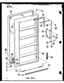 02 - Door Parts parts for Amana Freezer ESUF14C-C / P6034561W C from AppliancePartsPros.com