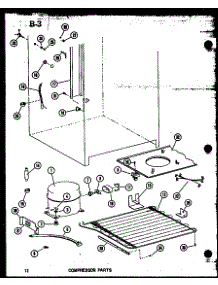 02 - Compressor Parts parts for Amana Freezer ESUF16C-L / P6034562W L from AppliancePartsPros.com