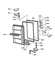 02 - Fz Door parts for Amana Freezer ESUF20JW / P1179621W from AppliancePartsPros.com