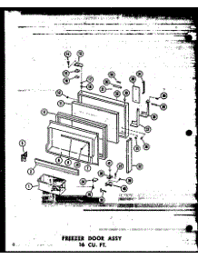 04 - Fz Door Assy 16 Cu. Ft. parts for Amana Refrigerator ET16N-A / P6030326W A from AppliancePartsPros.com