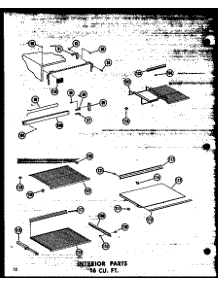 05 - Interior Parts 16 Cu. Ft. parts for Amana Refrigerator ET16N-AG / P6030326W G from AppliancePartsPros.com