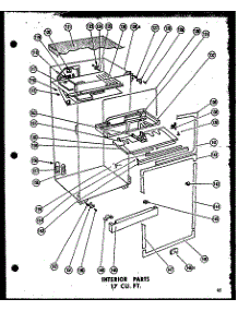 03 - Interior Parts 17 Cu. Ft. parts for Amana Refrigerator ETM17G from AppliancePartsPros.com