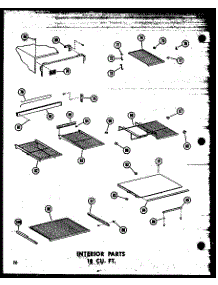 04 - Interior Parts 18 Cu. Ft. parts for Amana Refrigerator ETM18N / P6030358W from AppliancePartsPros.com
